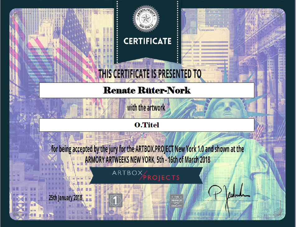 Certficate New-York 2018